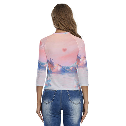 All-Over Print Women's Raglan Sleeves T-shirts