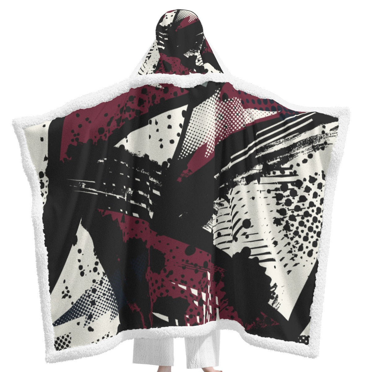 All-Over Print Unisex Wearable Hooded Blanket