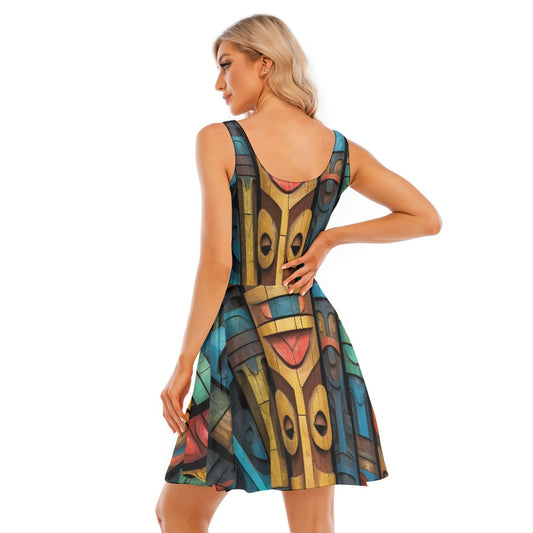 All-Over Print Women's Tank Vest Dress