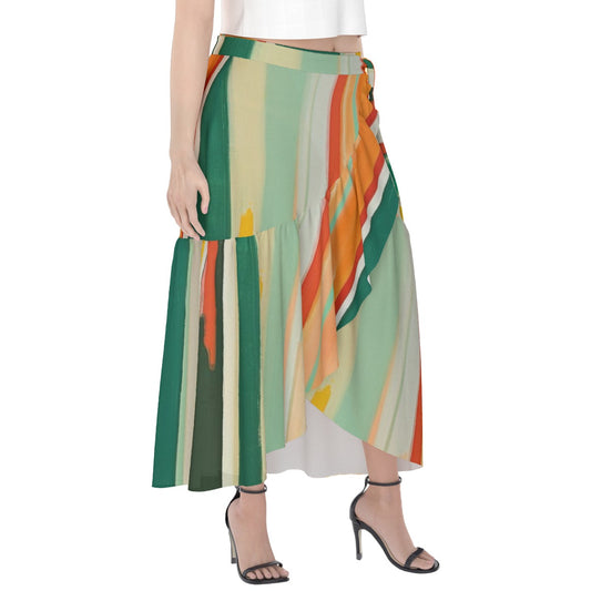 All-Over Print Women's Wrap Skirt