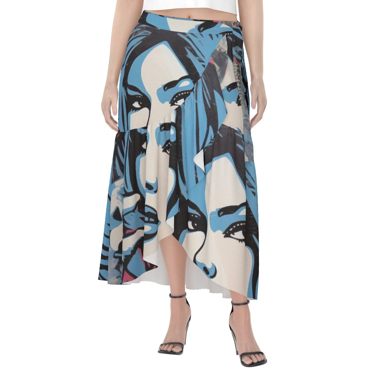 All-Over Print Women's Wrap Skirt