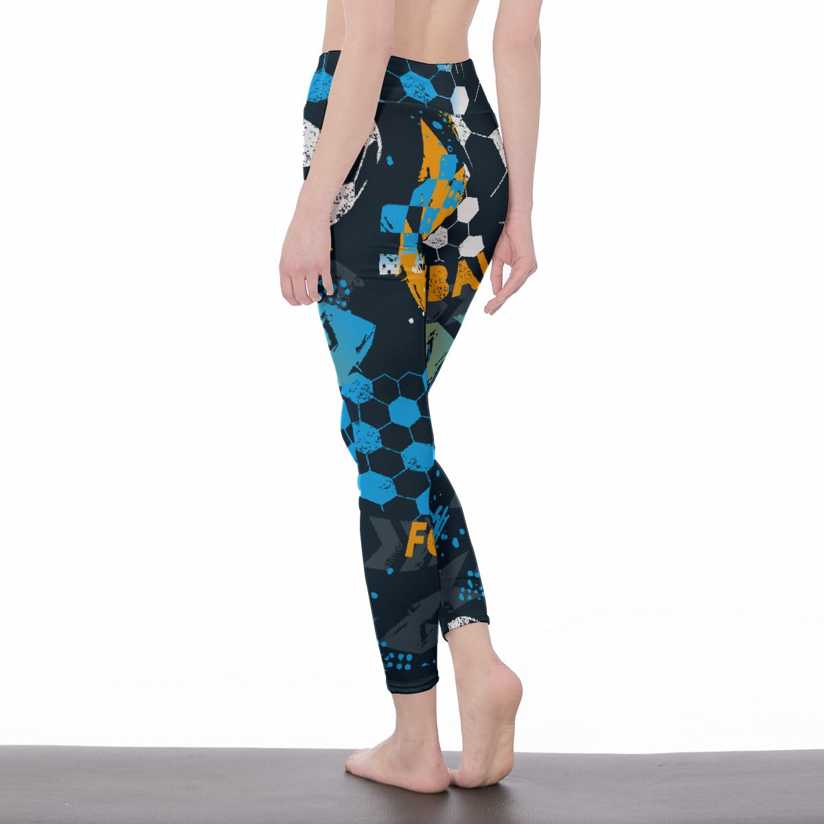 All-Over Print Women's High Waist Leggings | Side Stitch Closure