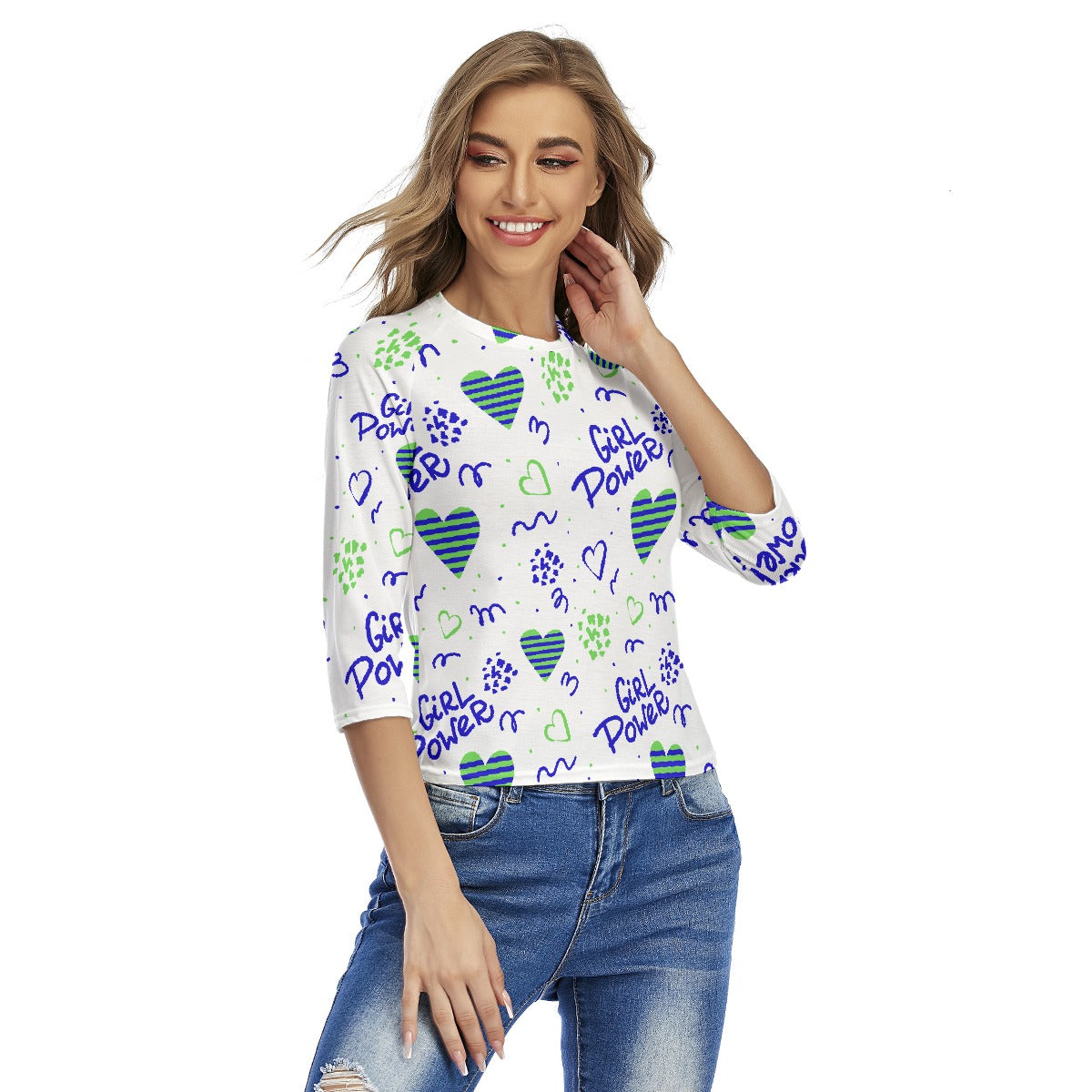 All-Over Print Women's Raglan Sleeves T-shirts