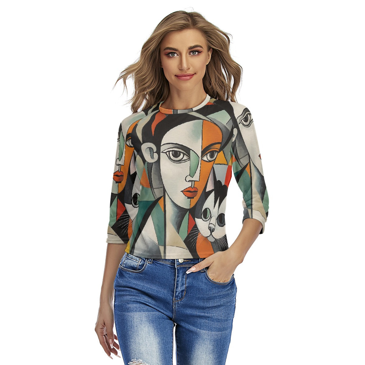 All-Over Print Women's Raglan Sleeves T-shirts