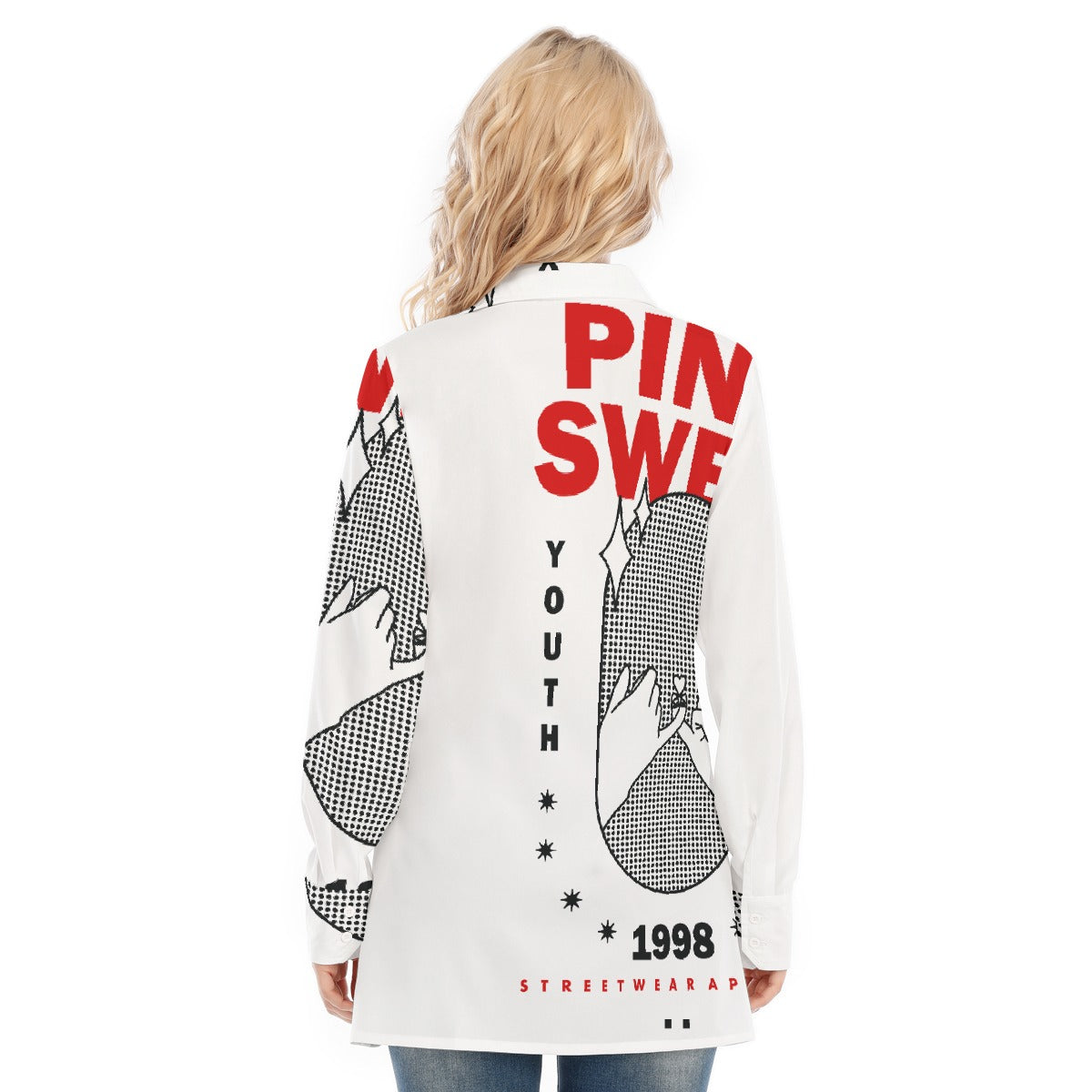 All-Over Print Women's Long Shirt