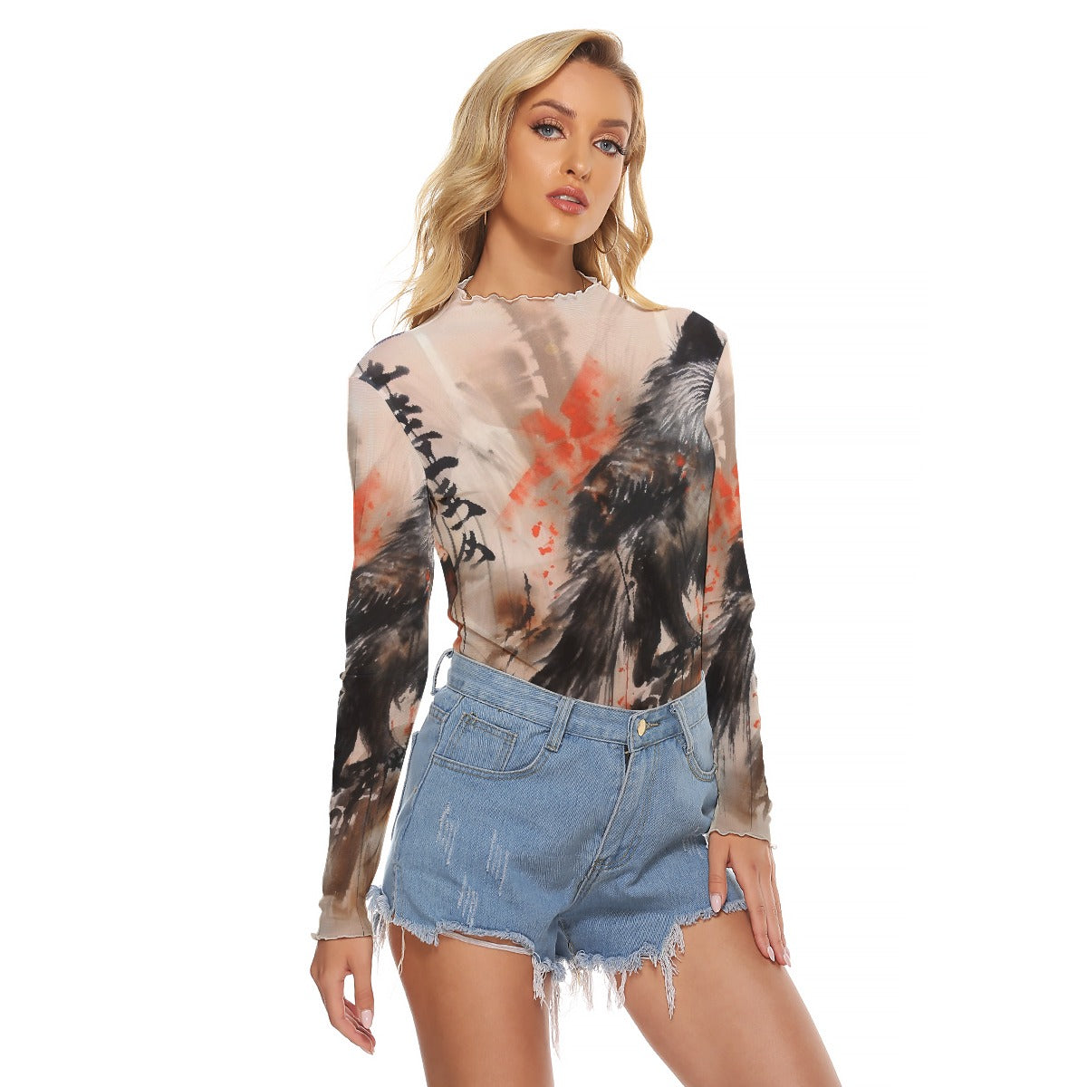 All-Over Print Women's Mesh T-shirt