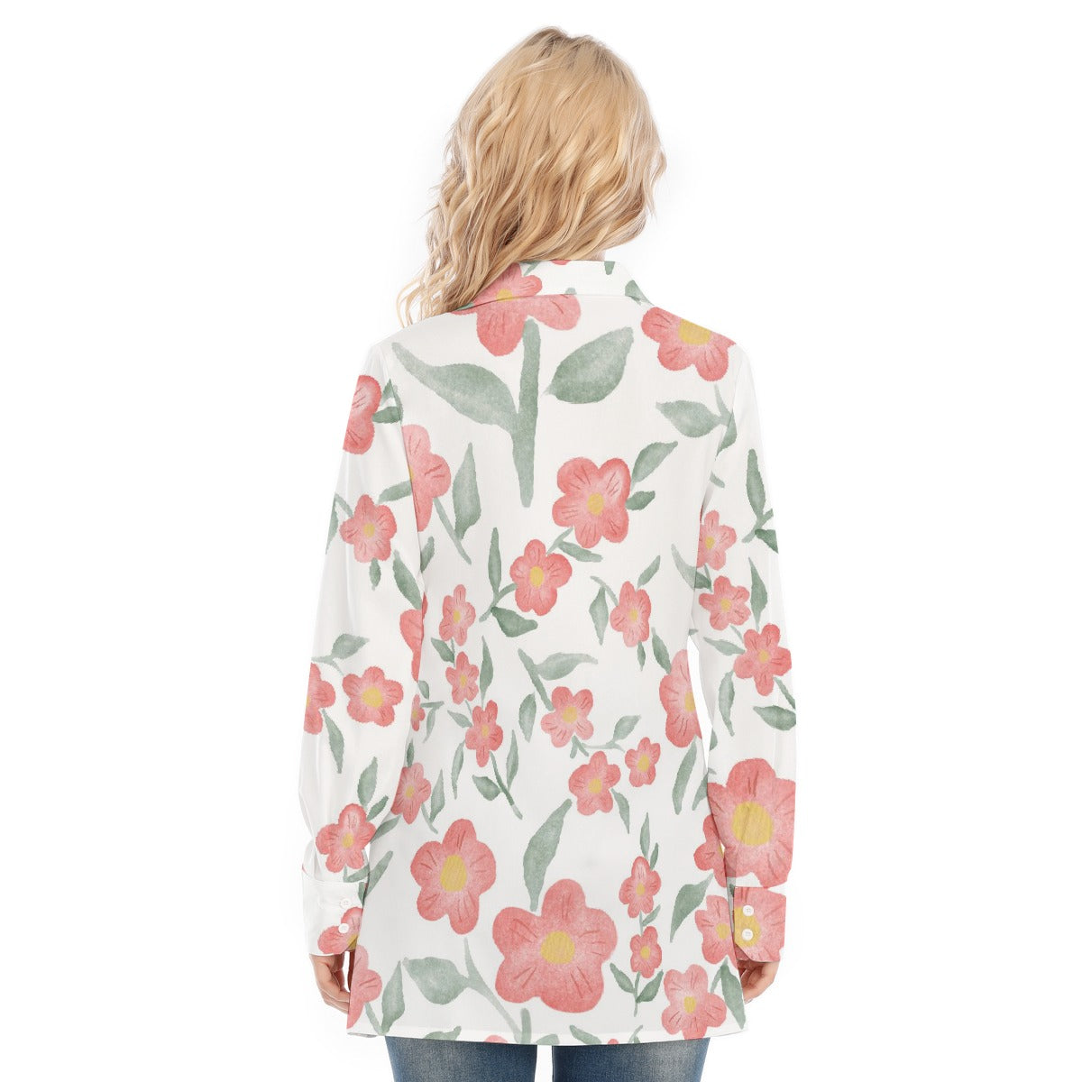 All-Over Print Women's Long Shirt