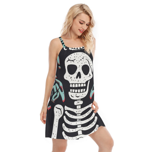 All-Over Print Women's Sleeveless Cami Dress