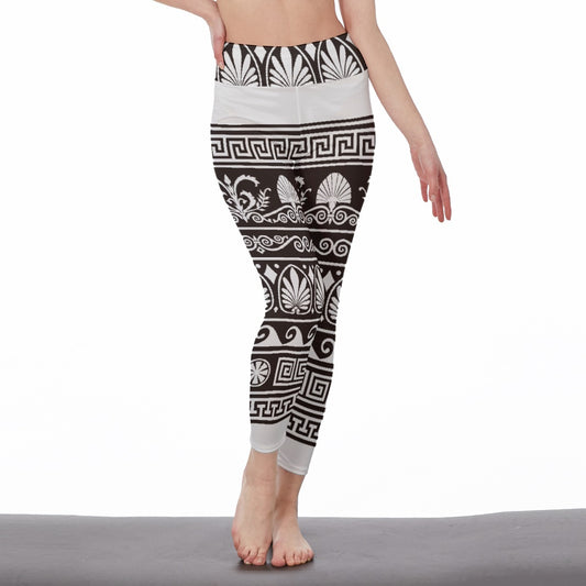 All-Over Print Women's High Waist Leggings | Side Stitch Closure