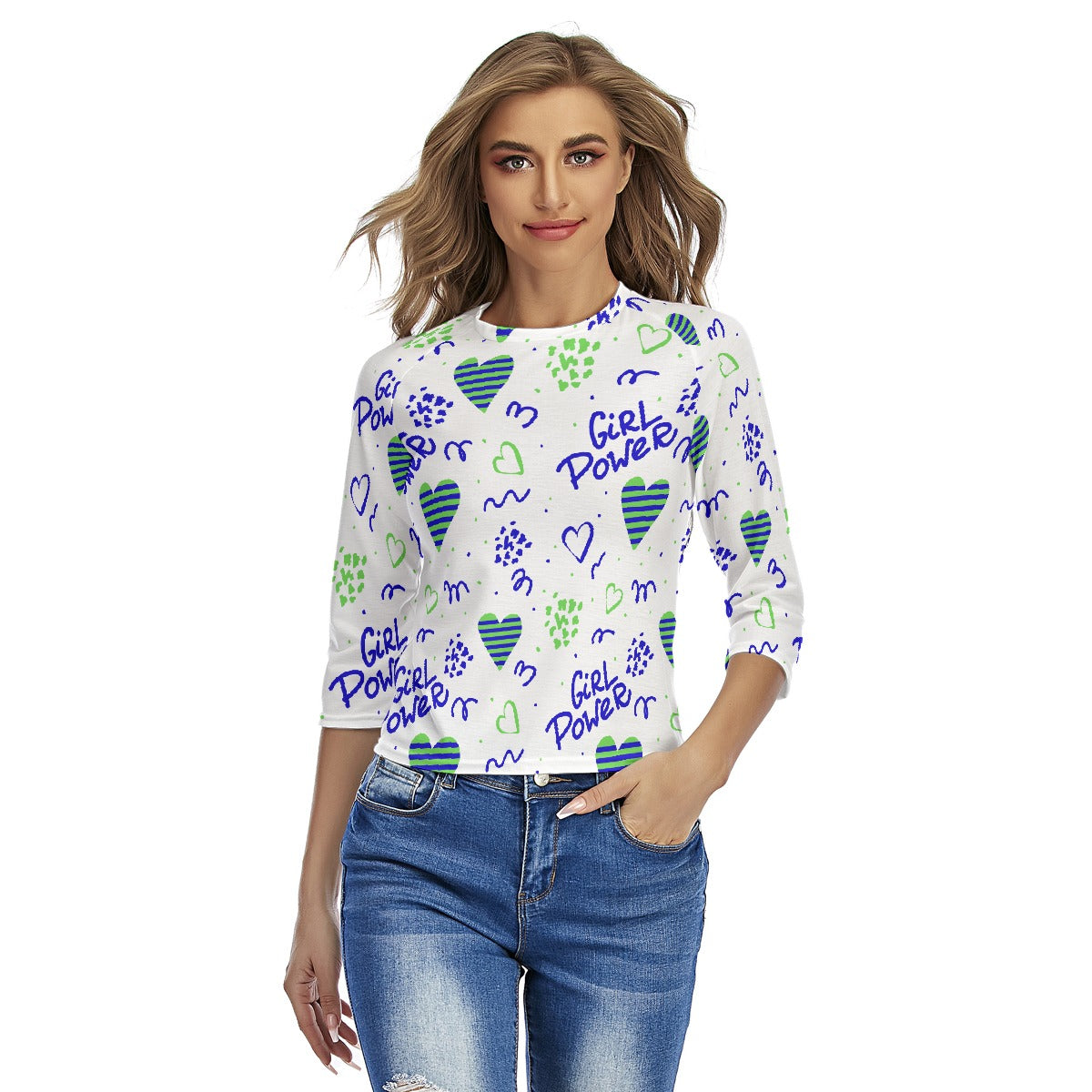 All-Over Print Women's Raglan Sleeves T-shirts