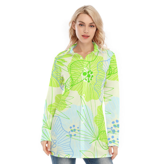 All-Over Print Women's Long Shirt