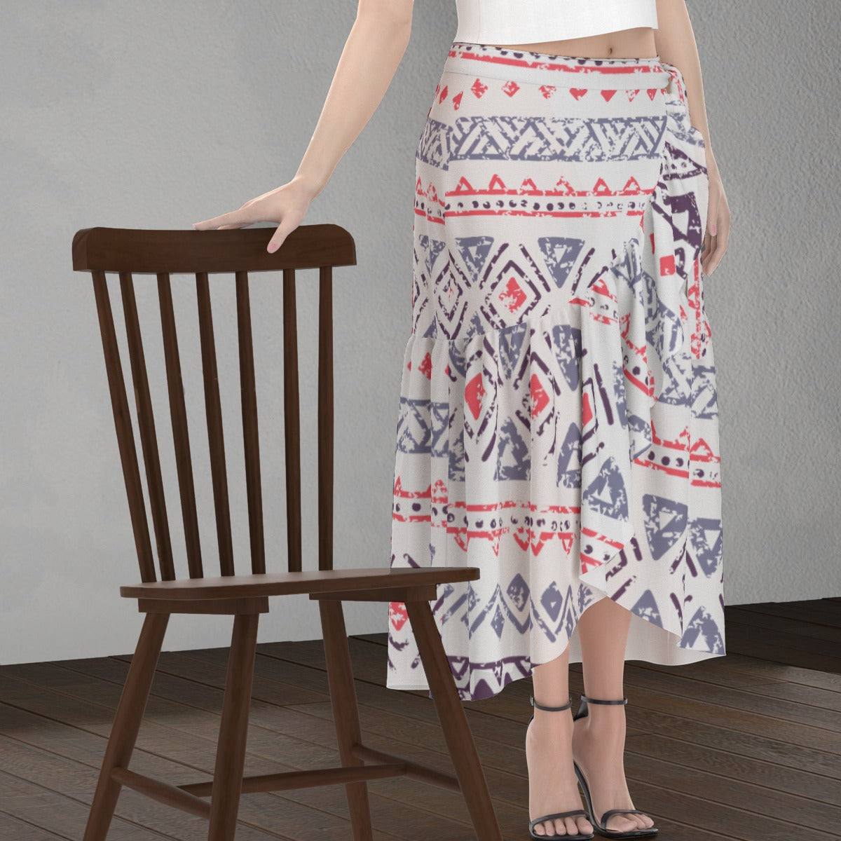 All-Over Print Women's Wrap Skirt