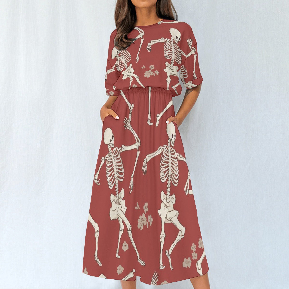 All-Over Print Women's Elastic Waist Dress