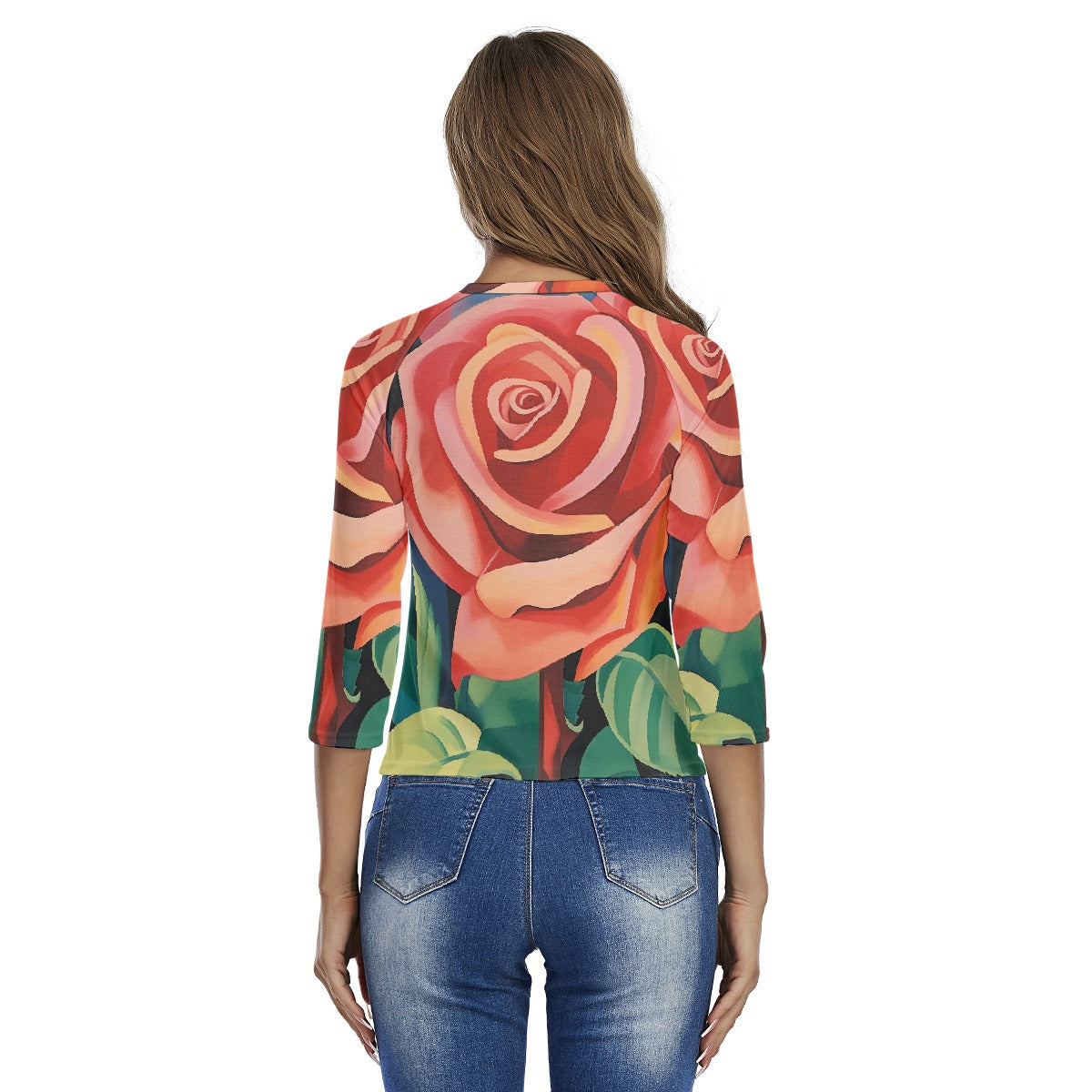 All-Over Print Women's Raglan Sleeves T-shirts