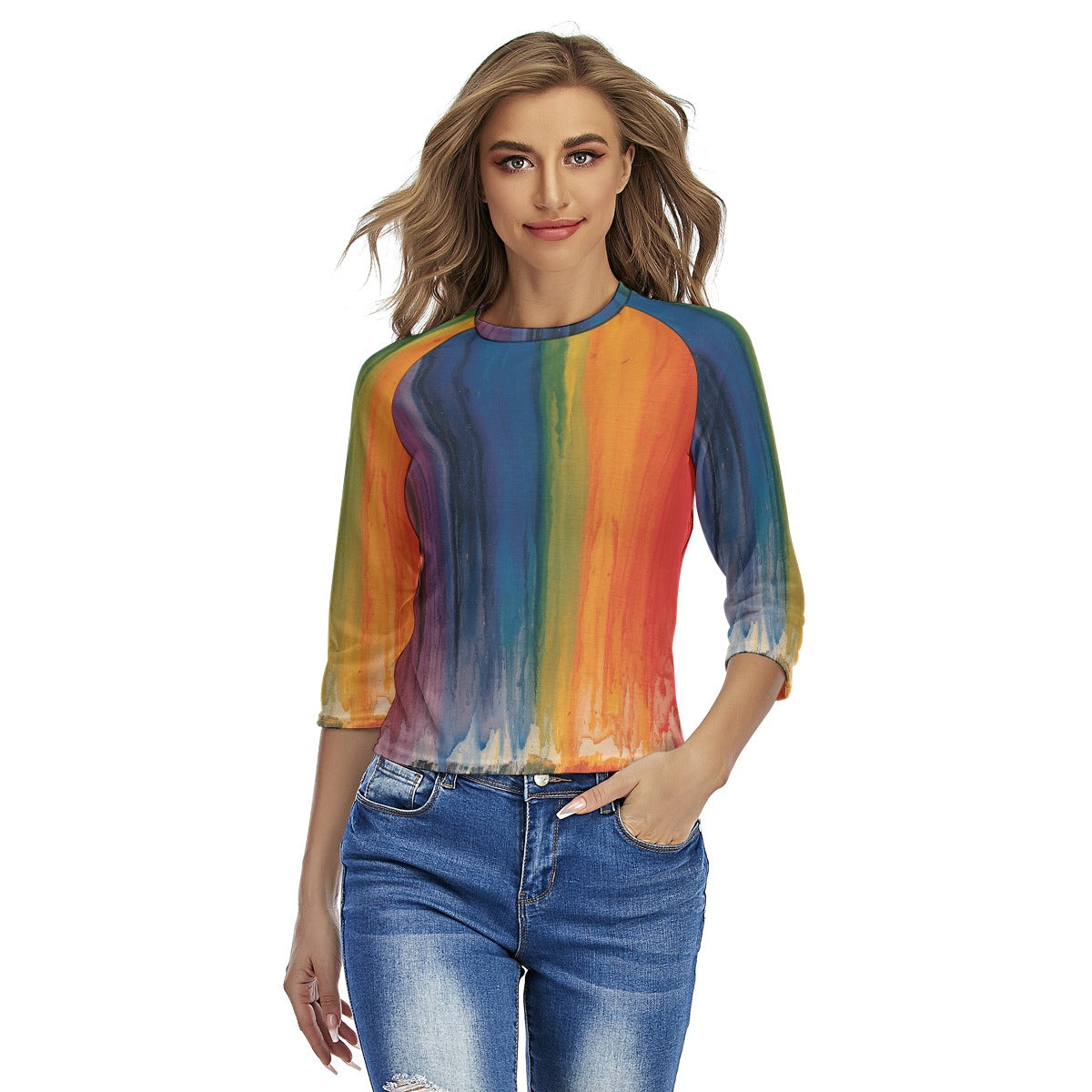 All-Over Print Women's Raglan Sleeves T-shirts