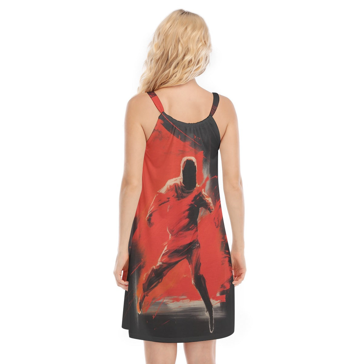 All-Over Print Women's O-neck Cami Dress