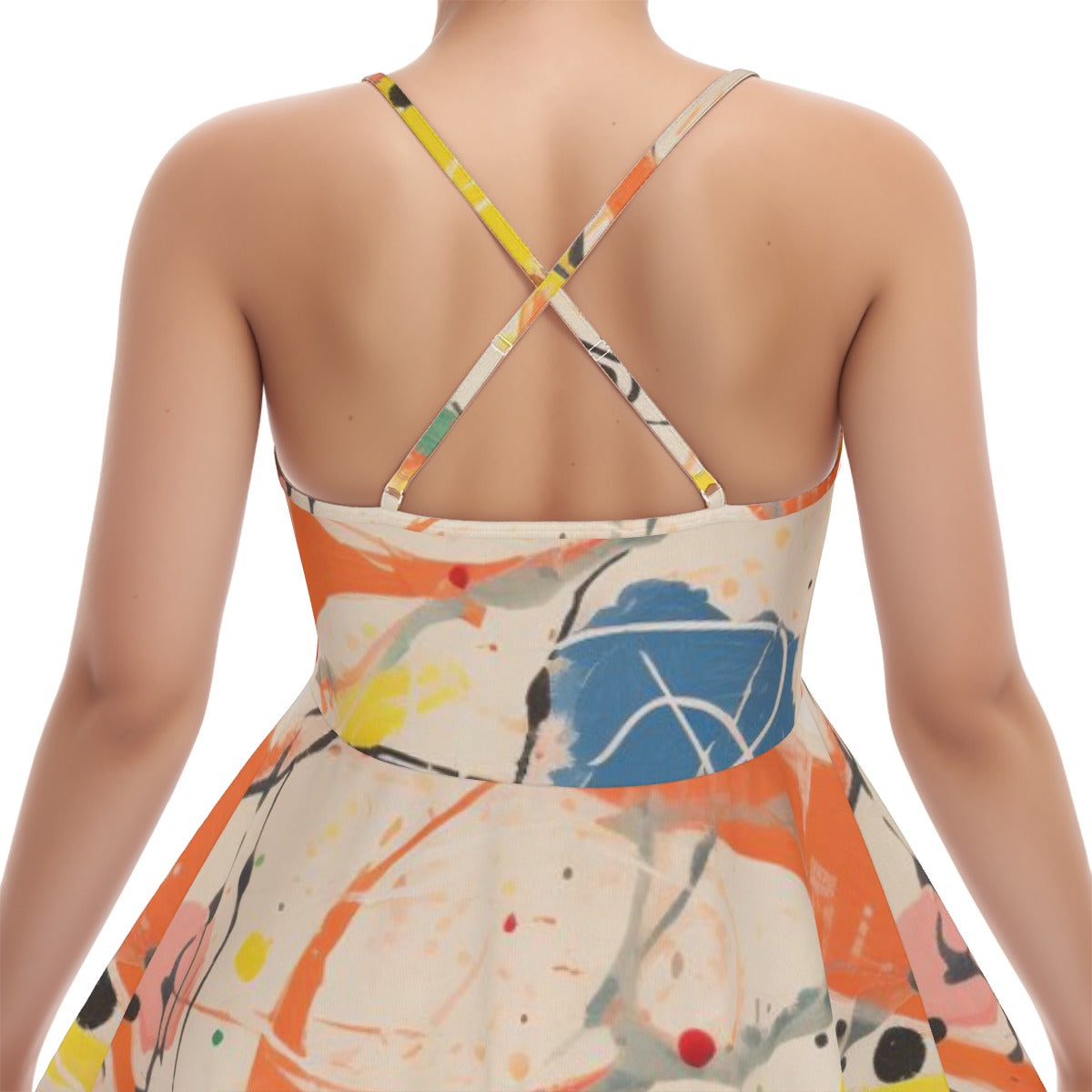 All-Over Print Women‘s Cross Cami Dress