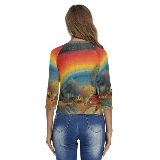 All-Over Print Women's Raglan Sleeves T-shirts