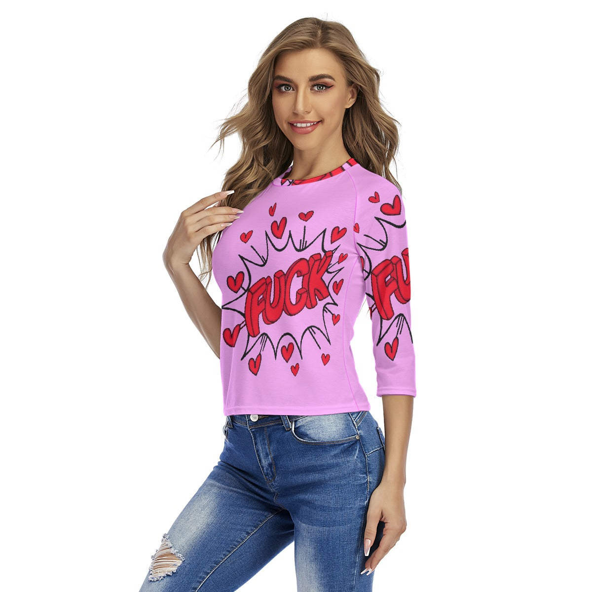 All-Over Print Women's Raglan Sleeves T-shirts