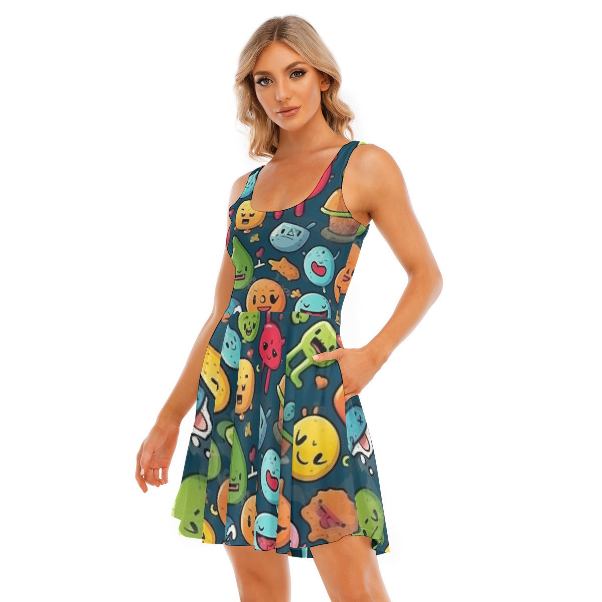 All-Over Print Women's Tank Vest Dress