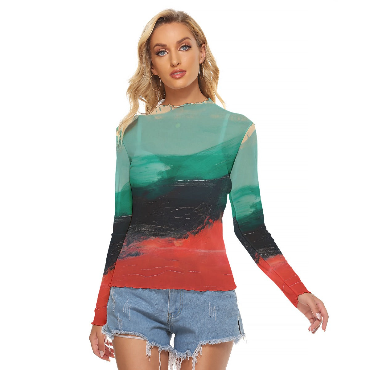 All-Over Print Women's Mesh T-shirt