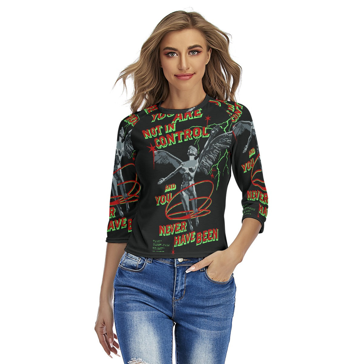 All-Over Print Women's Raglan Sleeves T-shirts