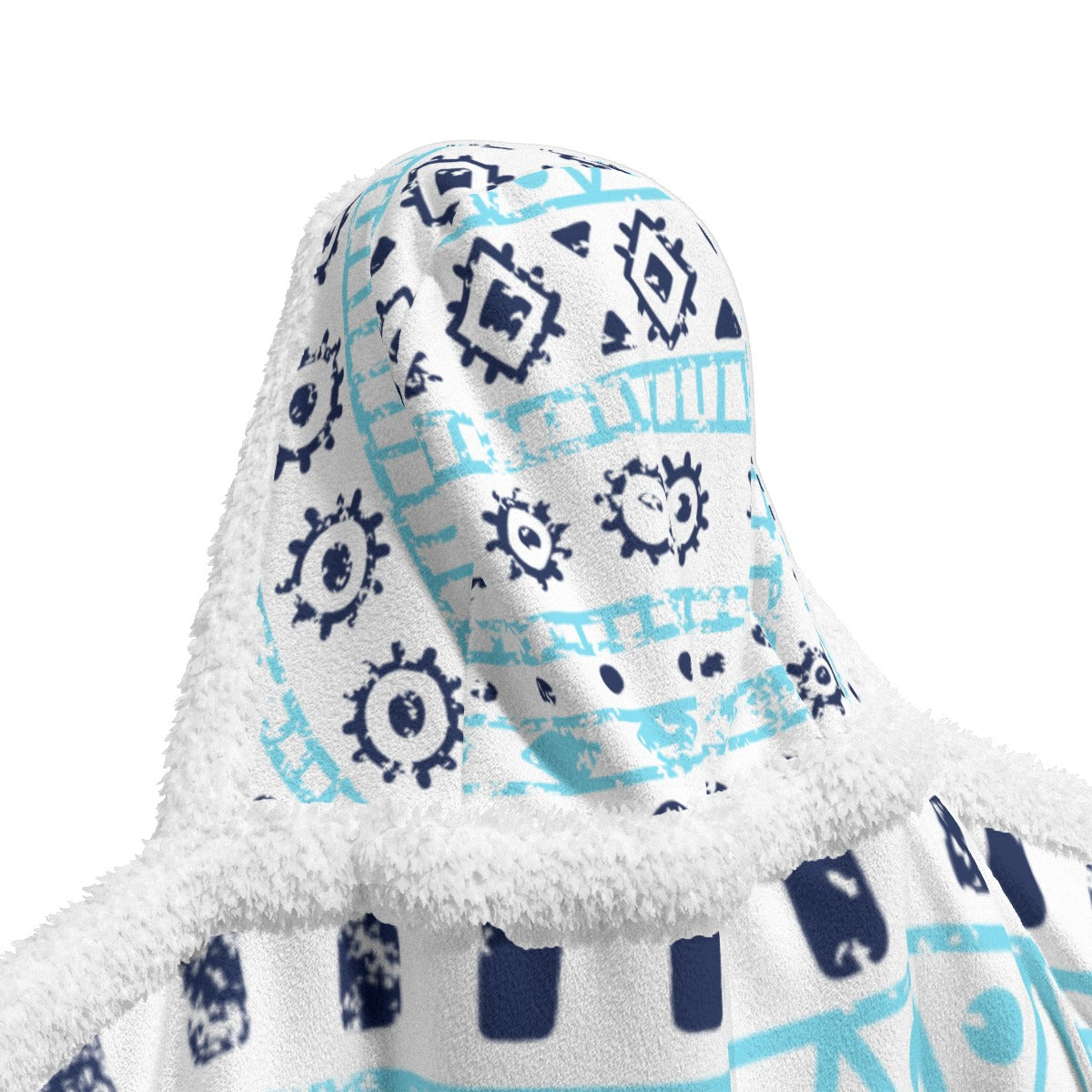 All-Over Print Unisex Wearable Hooded Blanket