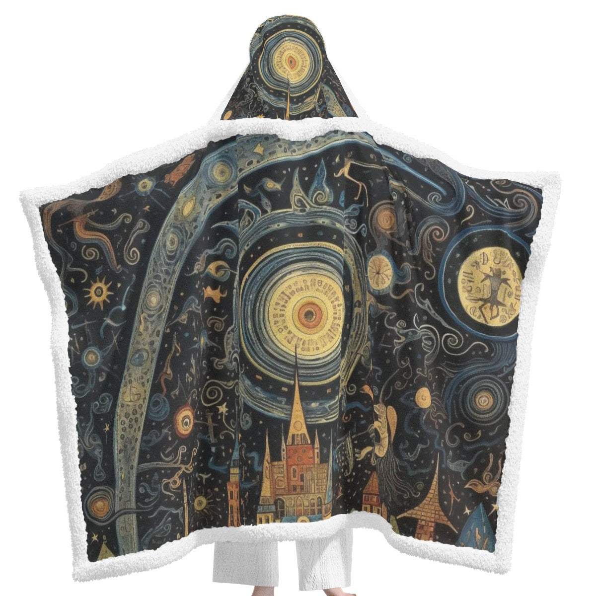 All-Over Print Unisex Wearable Hooded Blanket