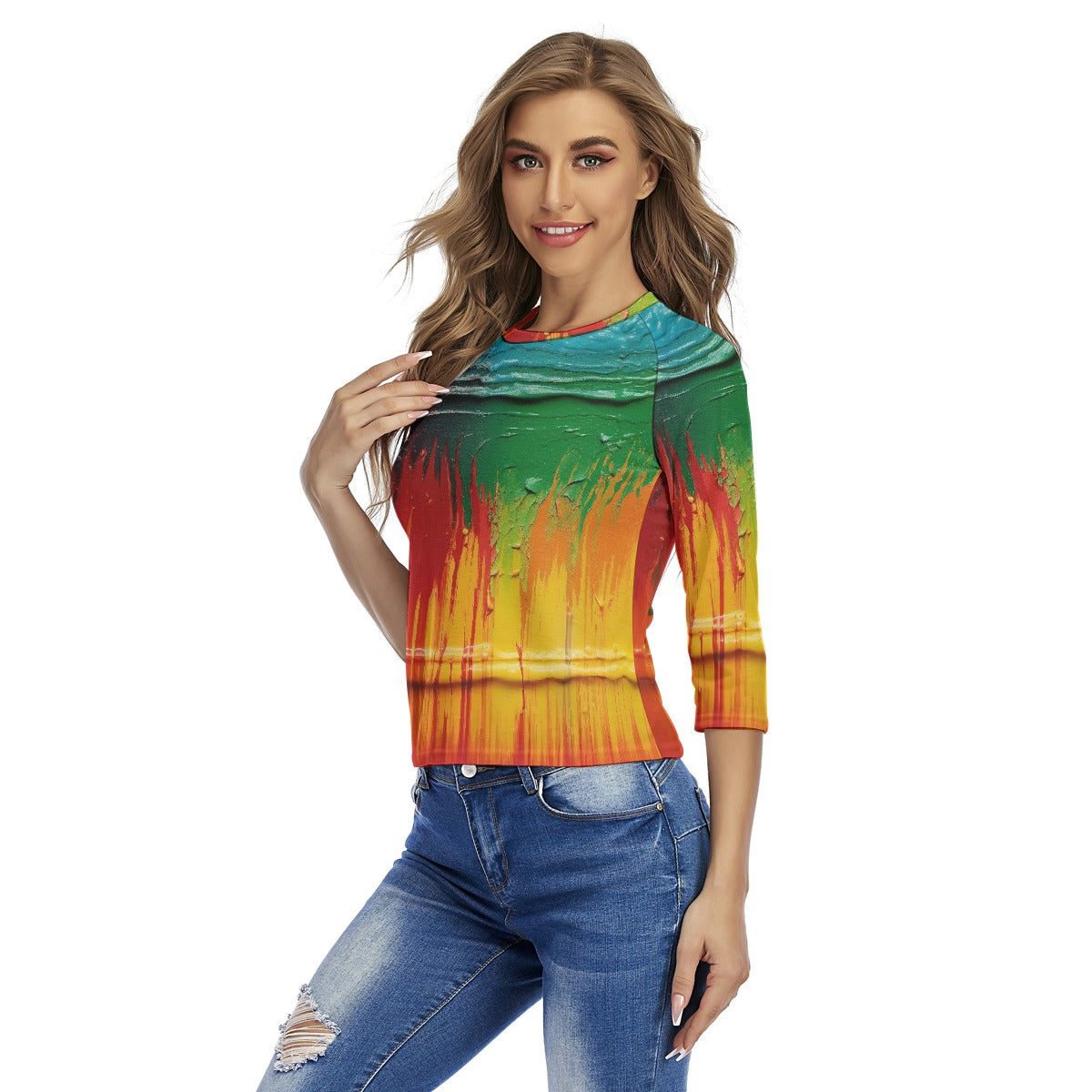 All-Over Print Women's Raglan Sleeves T-shirts