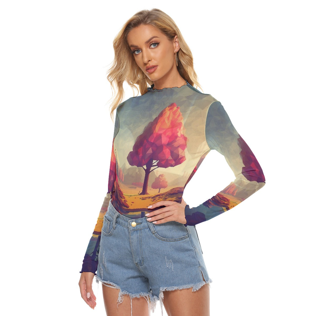 All-Over Print Women's Mesh T-shirt