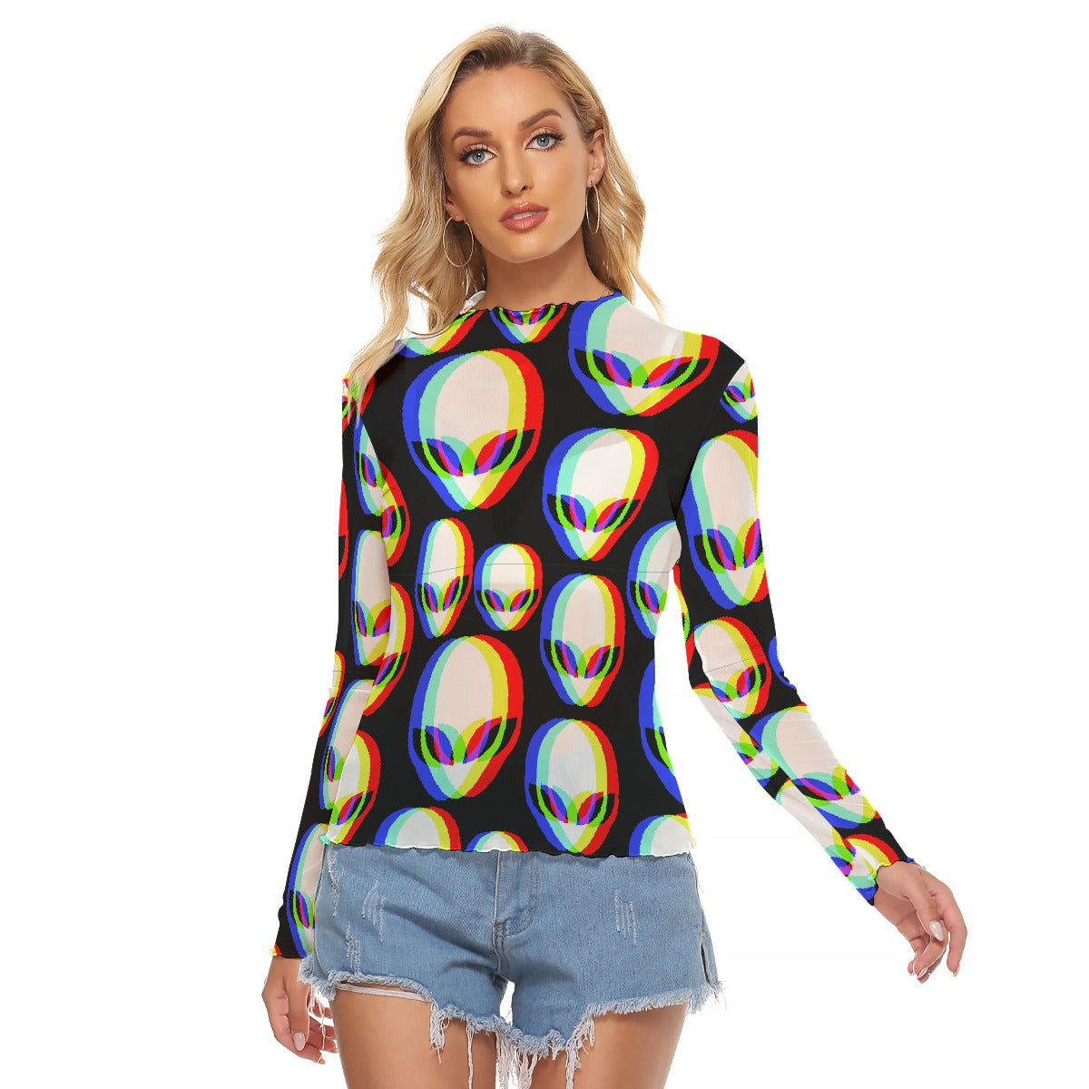 All-Over Print Women's Mesh T-shirt