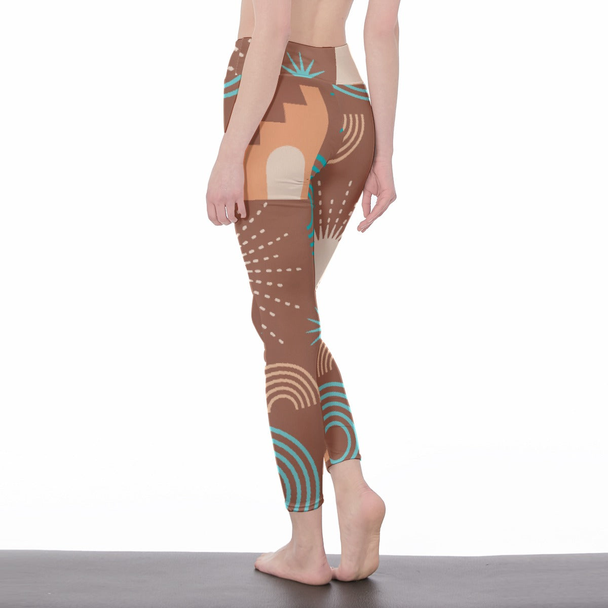 All-Over Print Women's High Waist Leggings | Side Stitch Closure