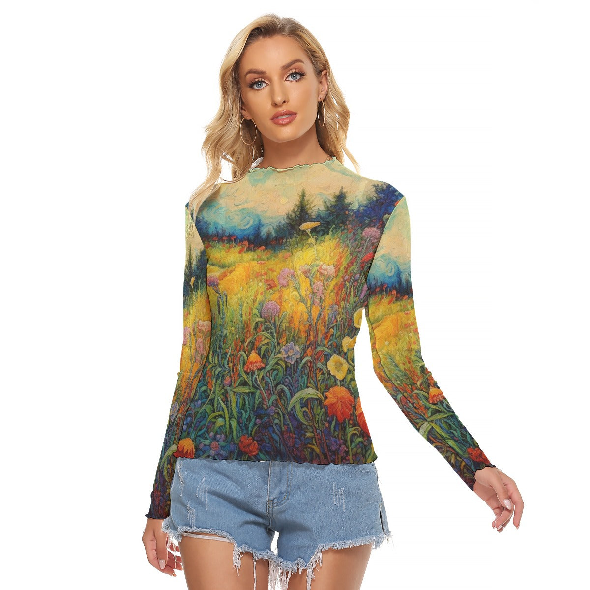 All-Over Print Women's Mesh T-shirt