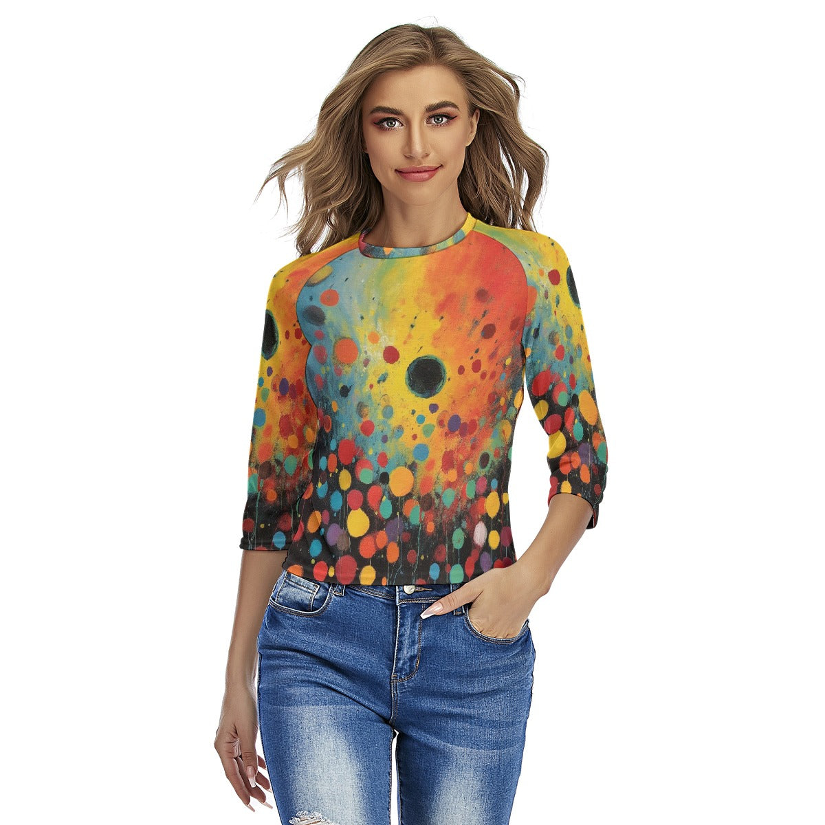 All-Over Print Women's Raglan Sleeves T-shirts