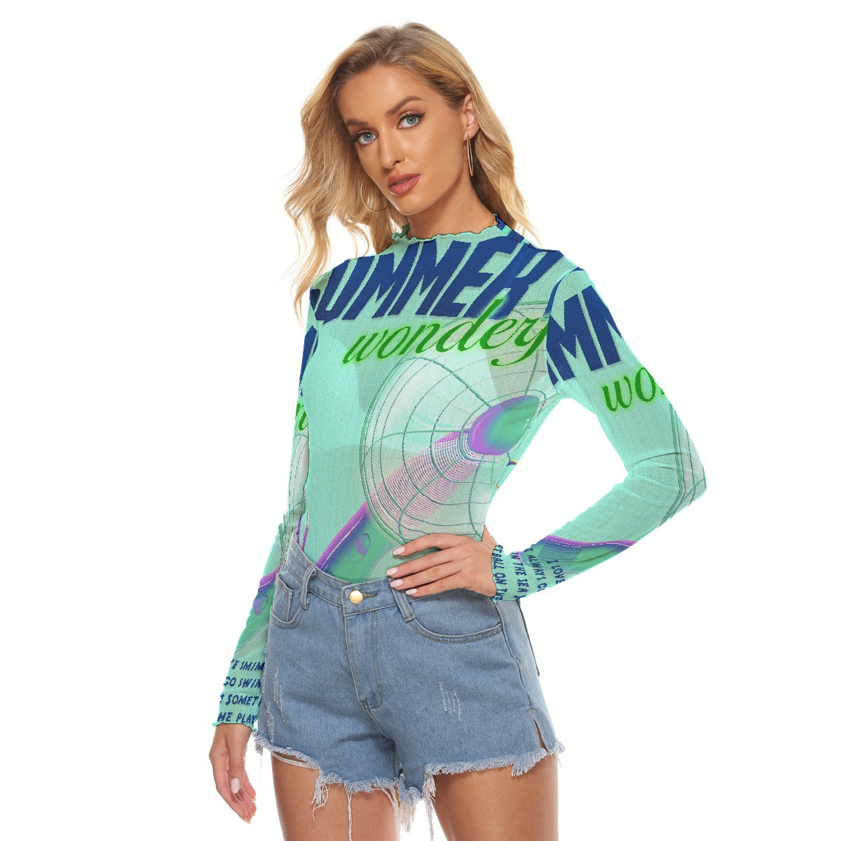 All-Over Print Women's Mesh T-shirt