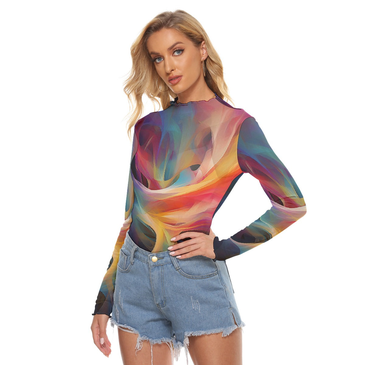 All-Over Print Women's Mesh T-shirt