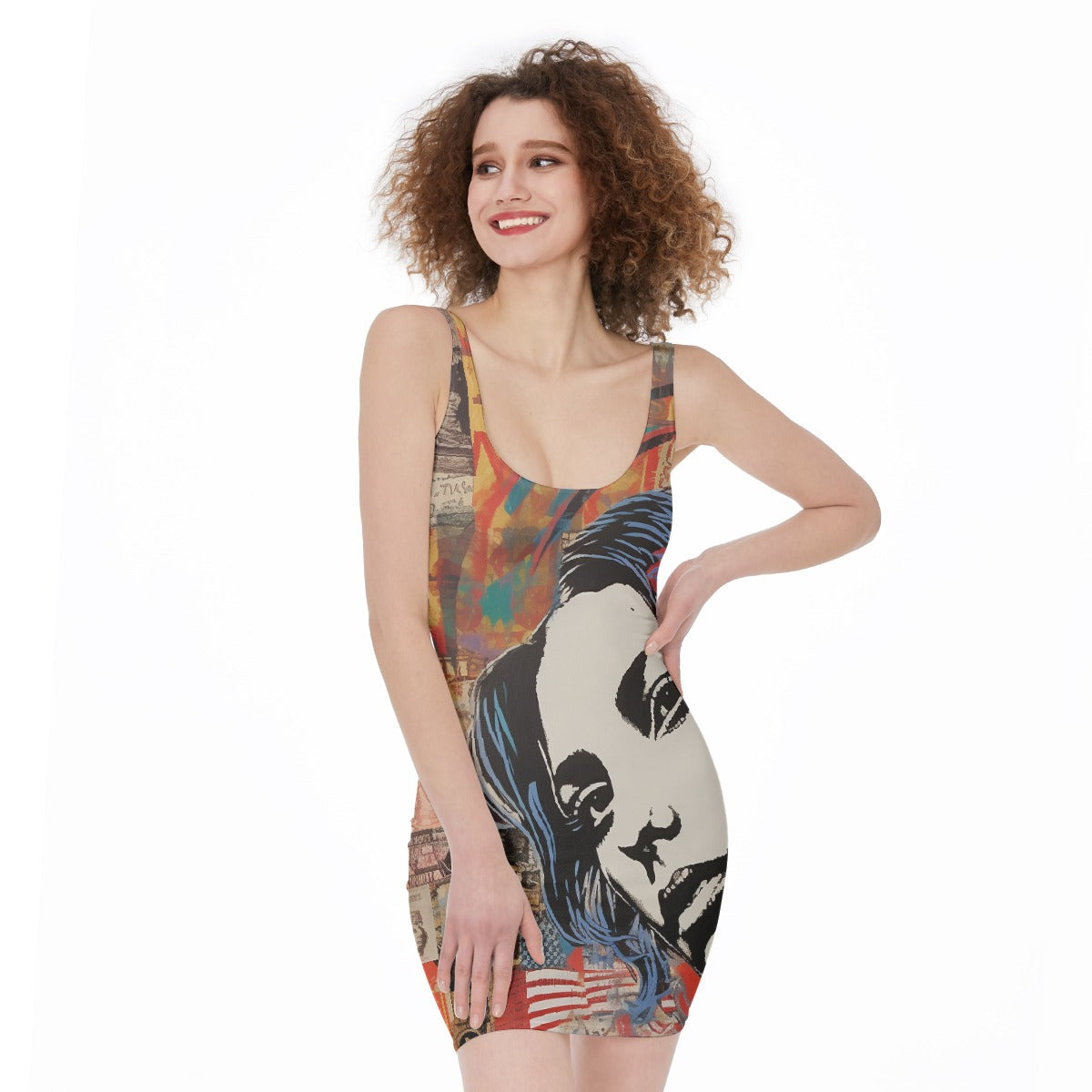 All-Over Print Women's Bodycon Dress