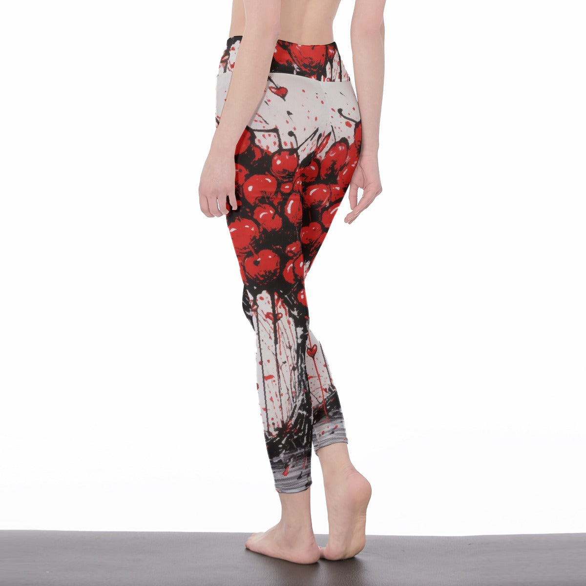 All-Over Print Women's High Waist Leggings | Side Stitch Closure