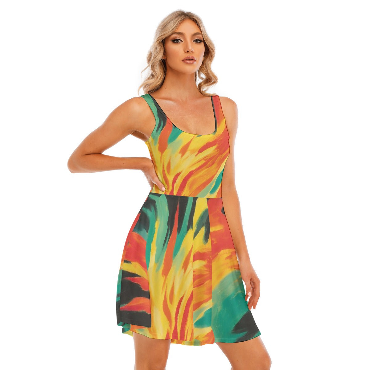 All-Over Print Women's Tank Vest Dress