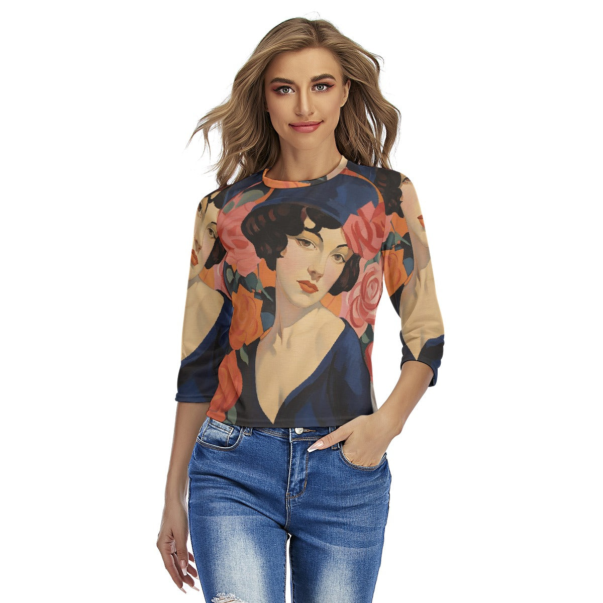 All-Over Print Women's Raglan Sleeves T-shirts