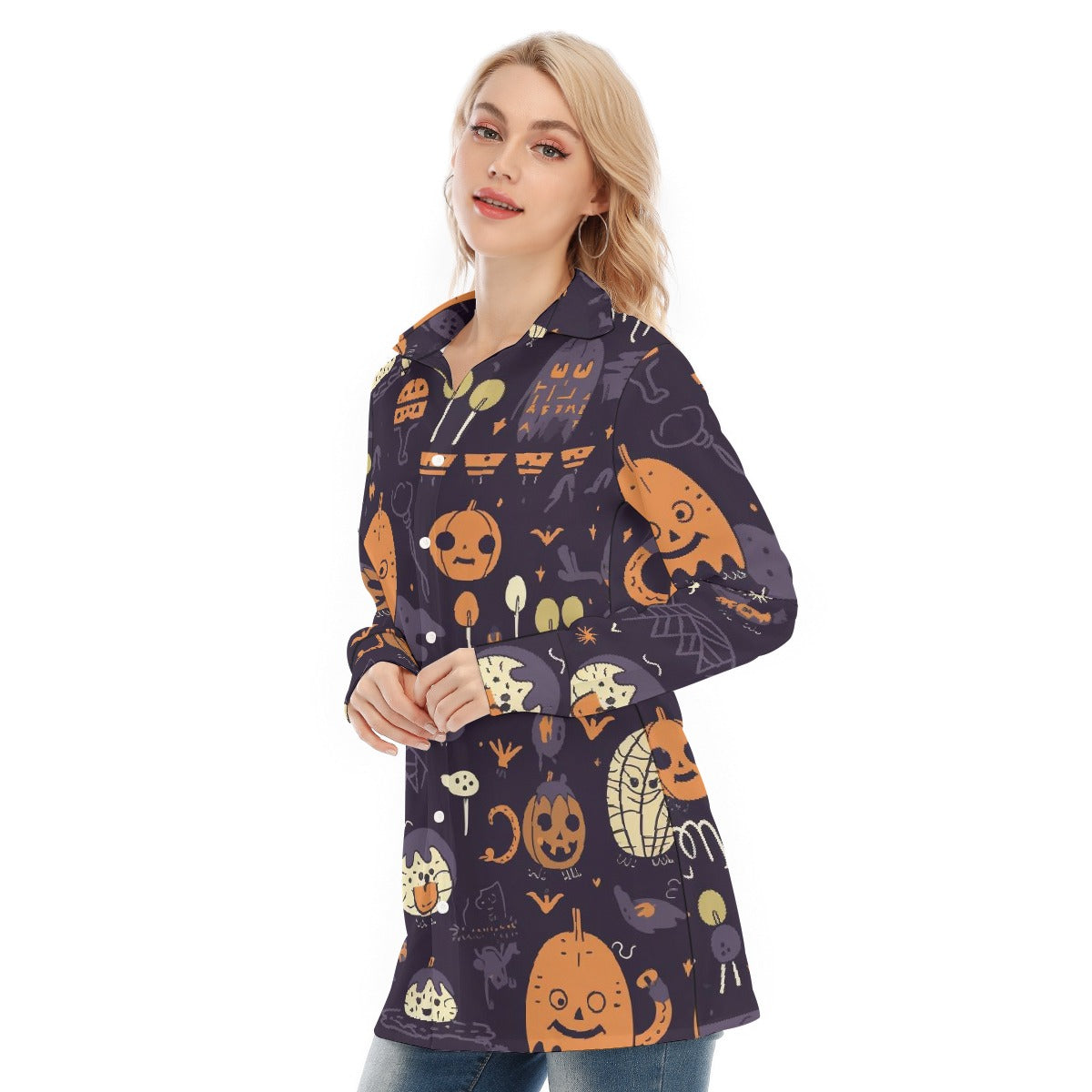 All-Over Print Women's Long Shirt