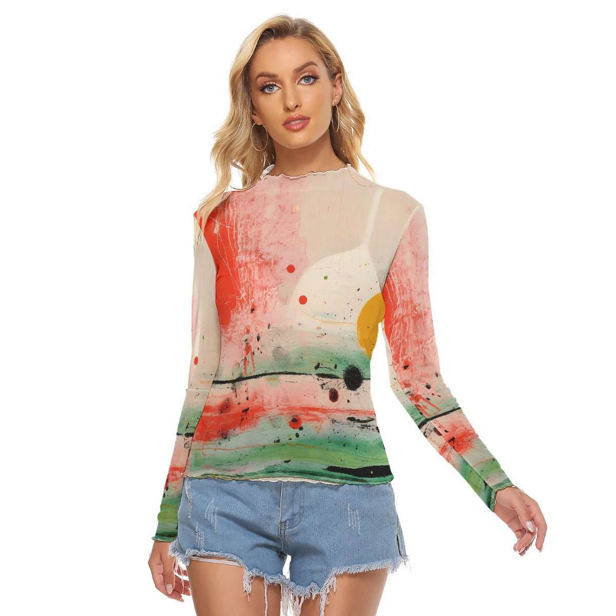 All-Over Print Women's Mesh T-shirt