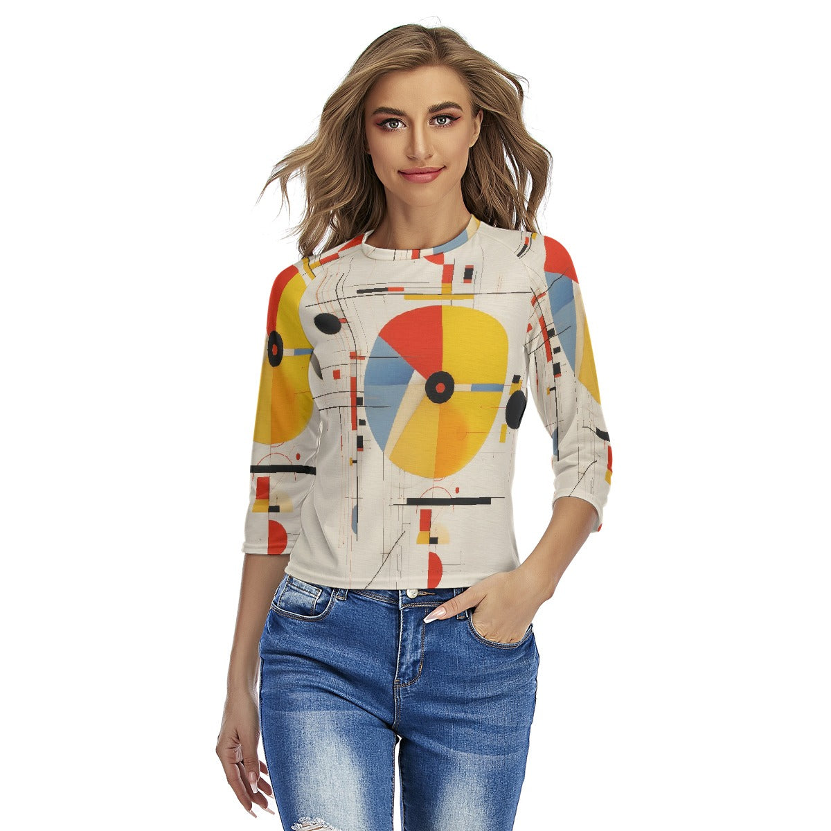 All-Over Print Women's Raglan Sleeves T-shirts