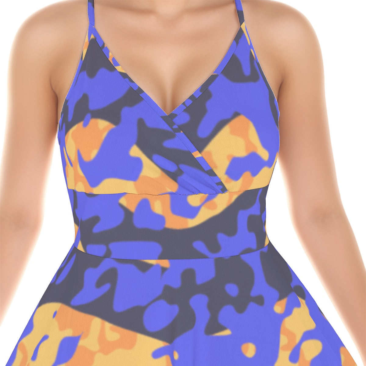 All-Over Print Women‘s Cross Cami Dress