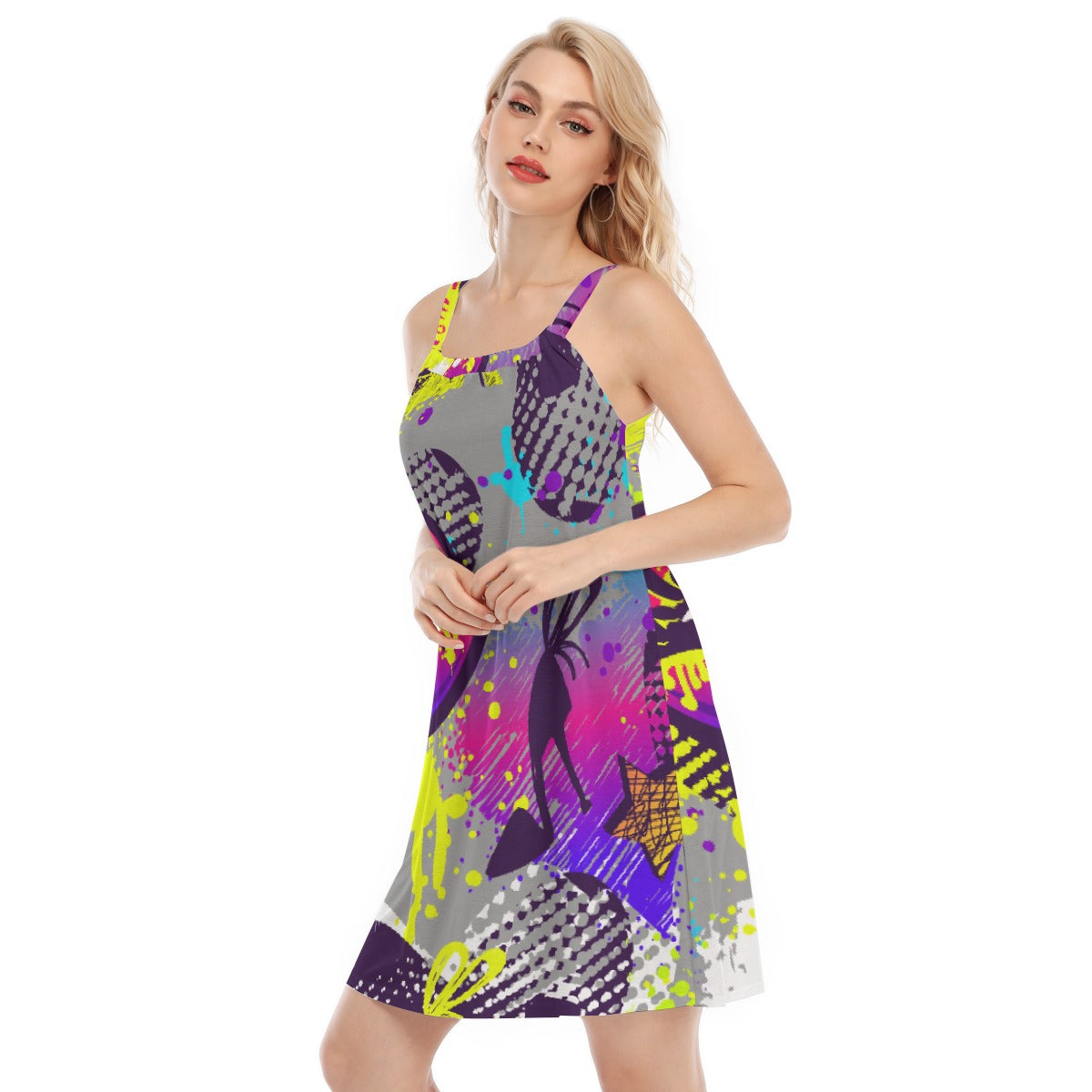 All-Over Print Women's Sleeveless Cami Dress