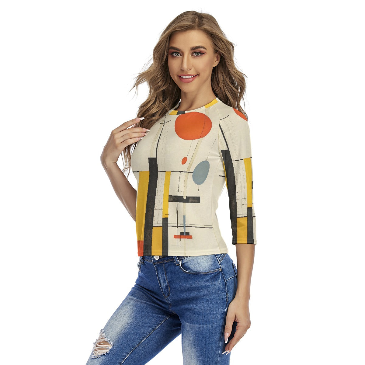 All-Over Print Women's Raglan Sleeves T-shirts