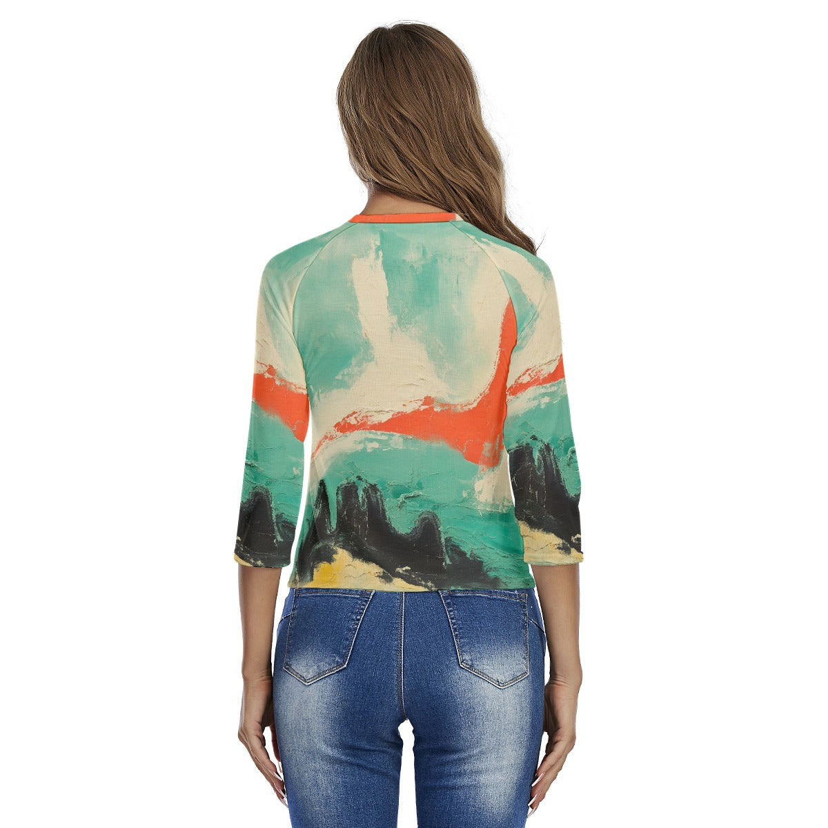 All-Over Print Women's Raglan Sleeves T-shirts