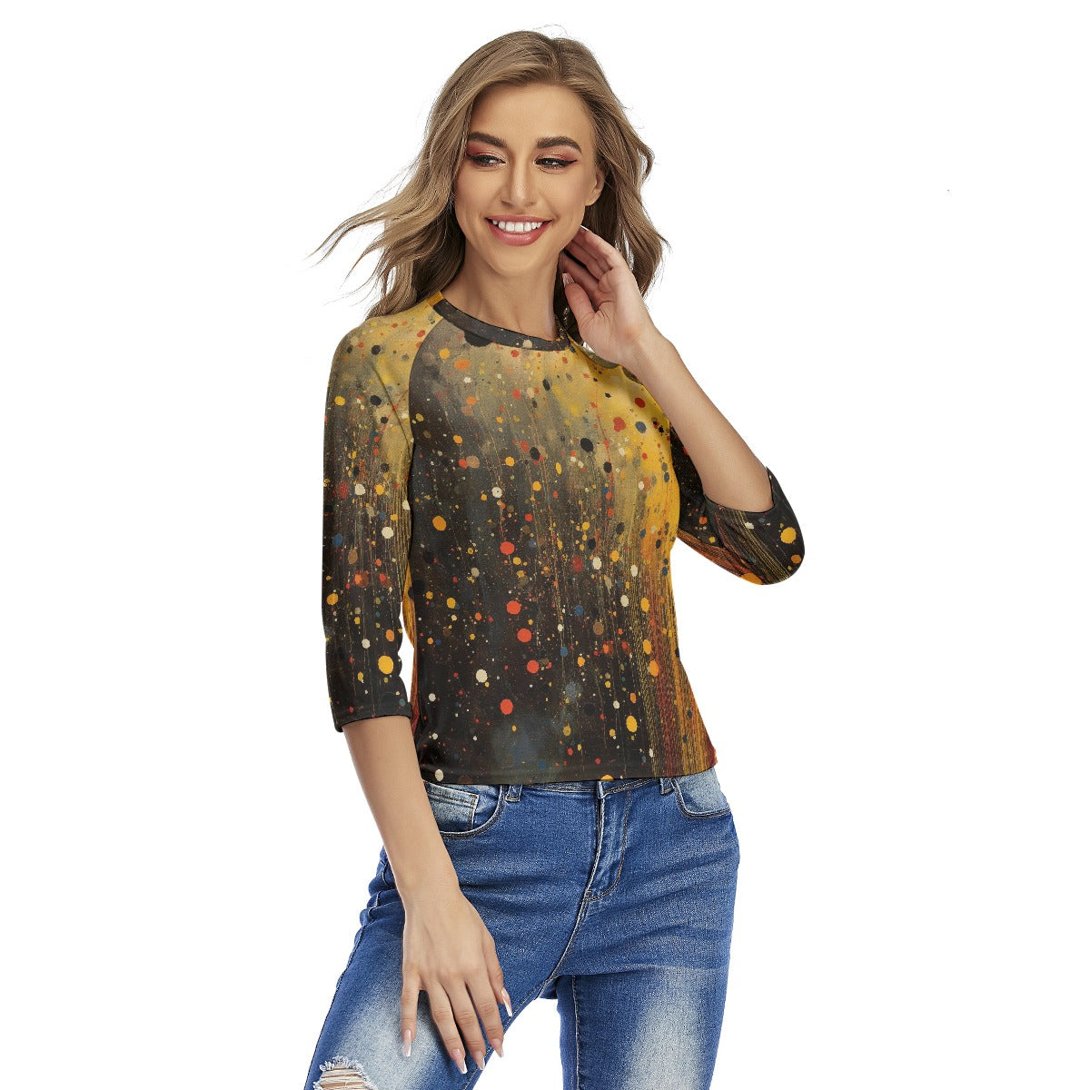 All-Over Print Women's Raglan Sleeves T-shirts