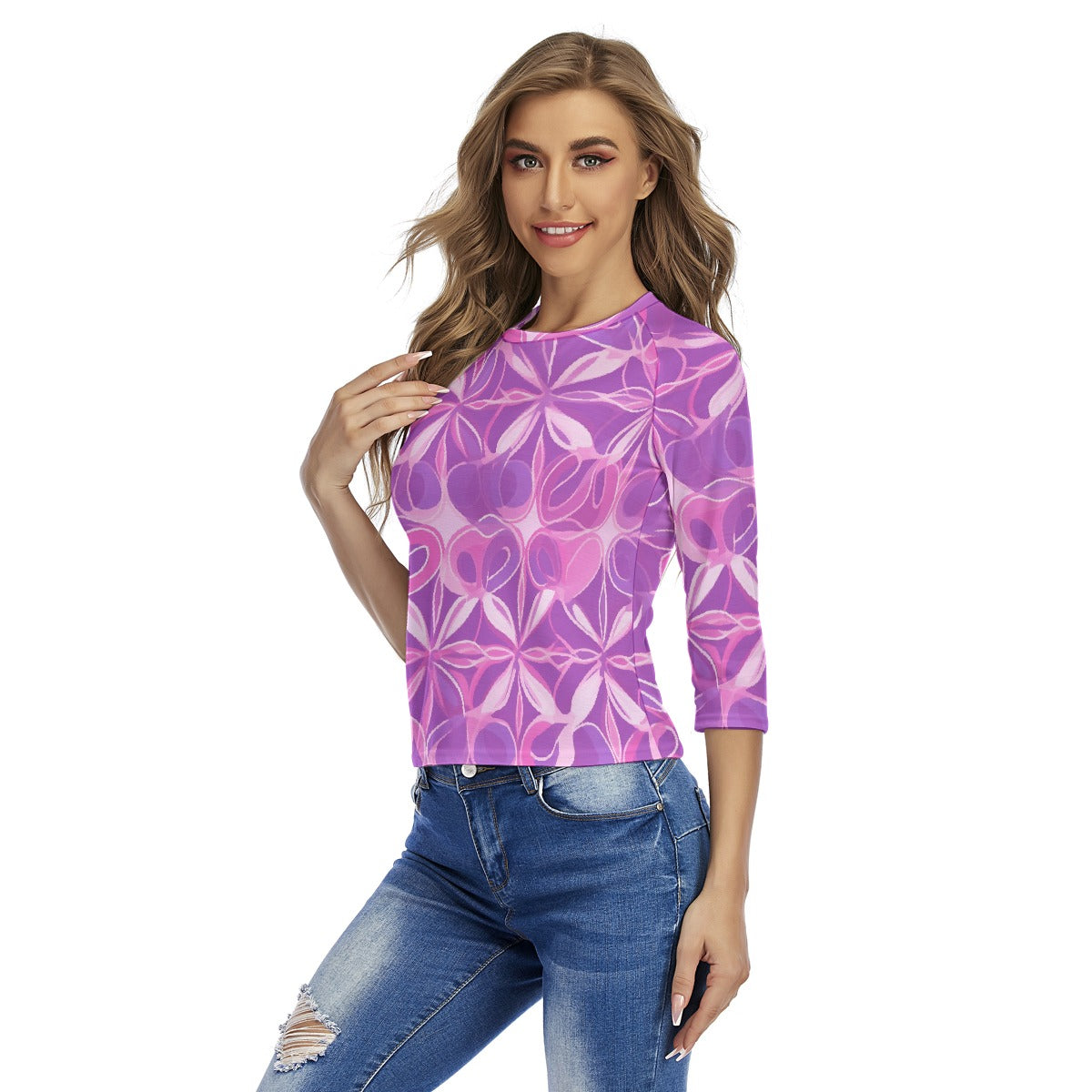 All-Over Print Women's Raglan Sleeves T-shirts