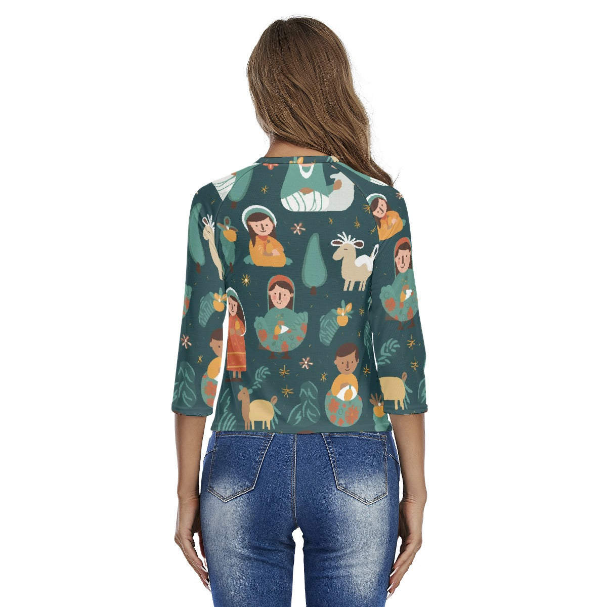 All-Over Print Women's Raglan Sleeves T-shirts